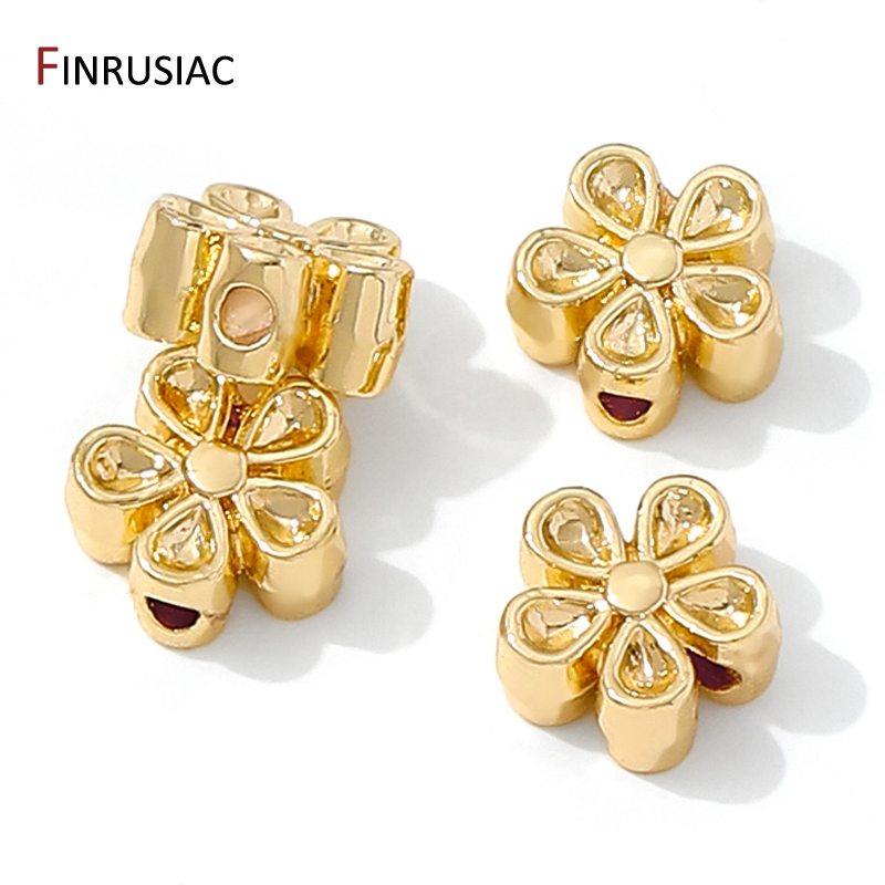 14K مطلية بالذهب النحاس زهرة خ - مراجعة Flower Supplies وسعره