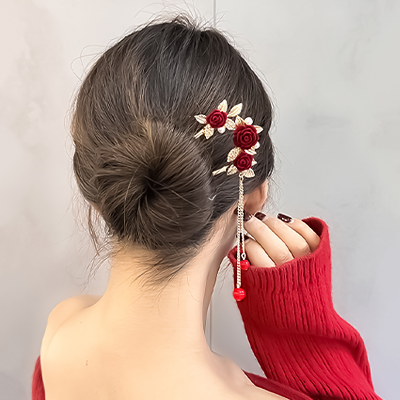 مشبك شعر على شكل وردة بالأسلوب - مراجعة Flower Supplies وسعره