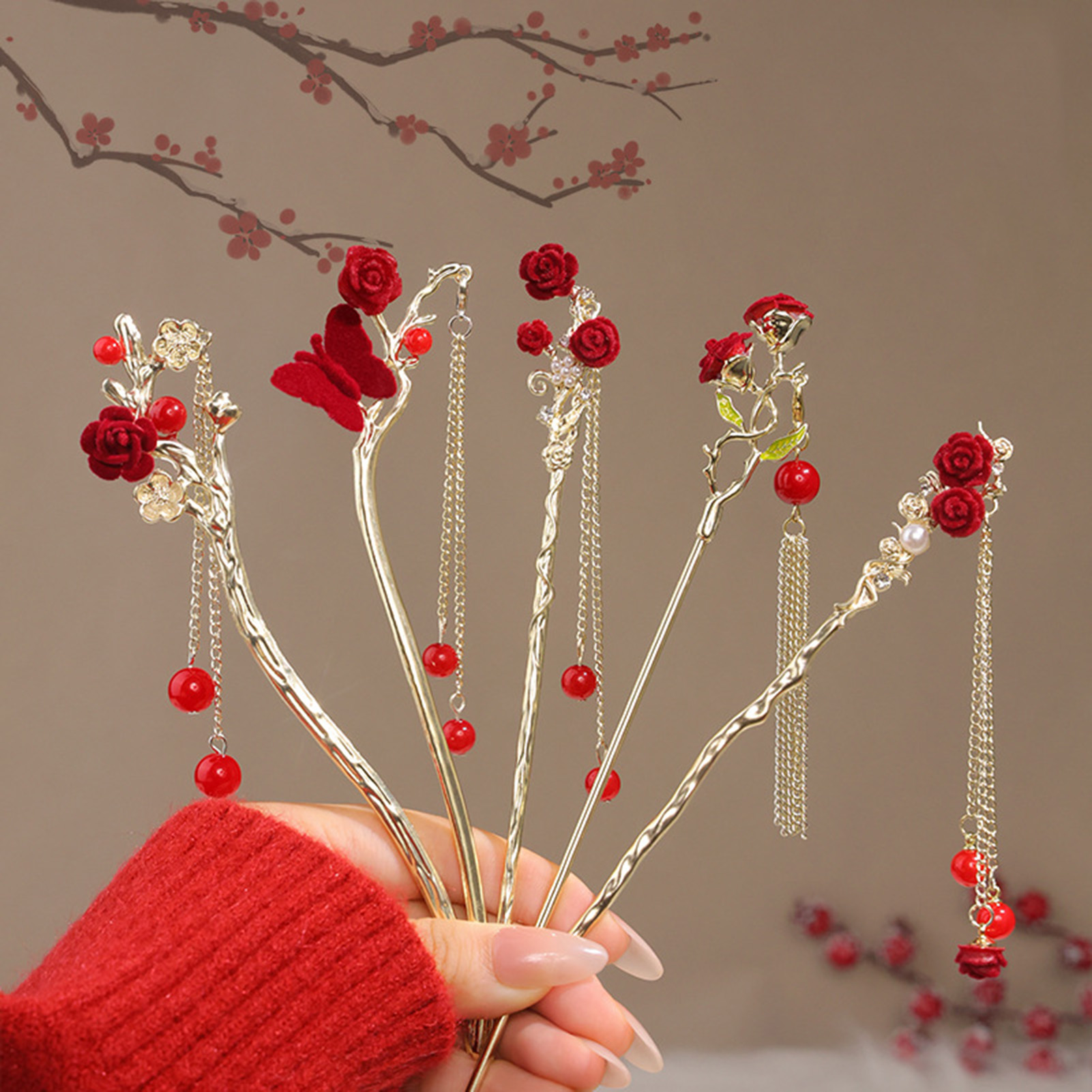 مشبك شعر على شكل وردة بالأسلوب - مراجعة Flower Supplies وسعره