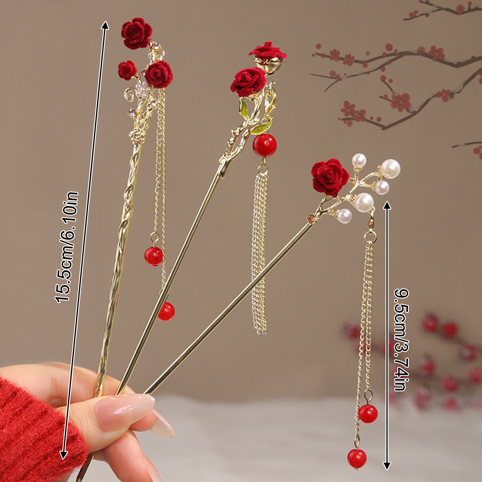 مشبك شعر على شكل وردة بالأسلوب - مراجعة Flower Supplies وسعره