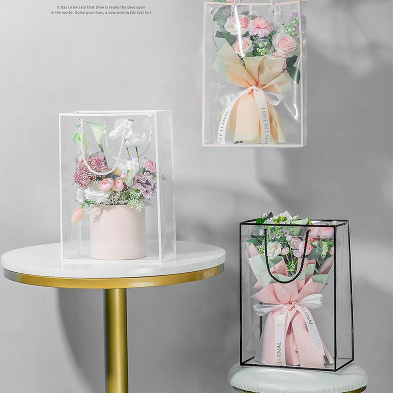 شفاف حمل حقيبة زهرة باقة التعب - مراجعة Longs Florist Supply وسعره